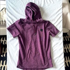 Under Armour Heathered Purple Hoodie Large